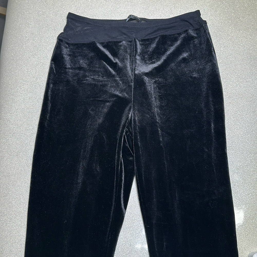 Naked Wardrobe Velvet Mesh waistband Leggings
